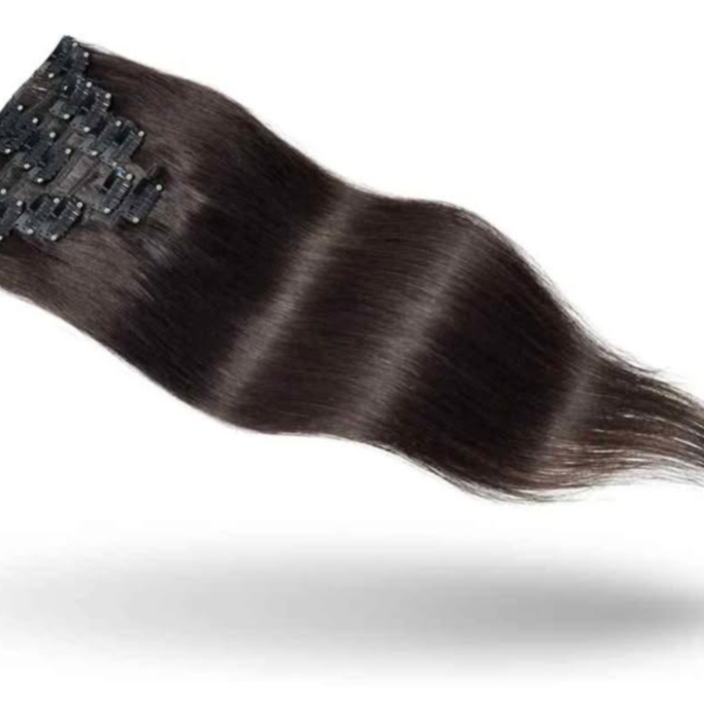 New 10 Inch REMY Human Hair Clip In Extensions